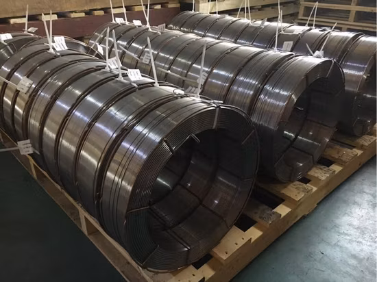 Électrode de scie à arc submergé à noyau métallique de rechargement dur pour reconstruction de rouleaux